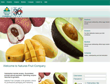 Tablet Screenshot of naturesfruit.com.au